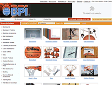 Tablet Screenshot of basketballproductsinternational.com